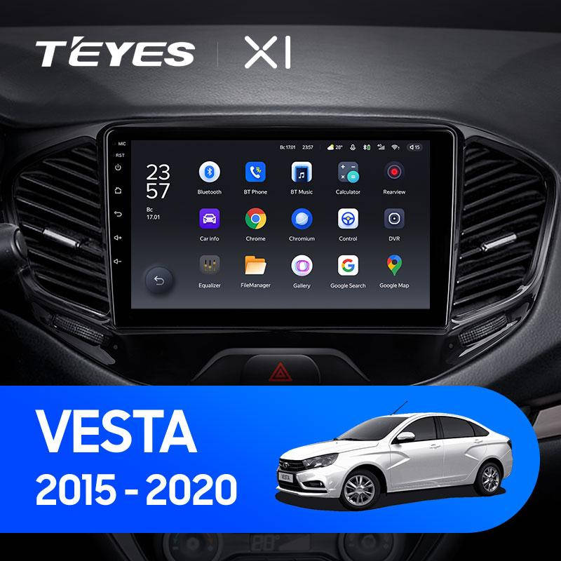 

Штатная магнитола Teyes X1 LADA VESTA (2015-2019)