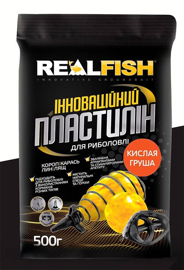 

Пластилин REAL FISH (кислая груша) 500г.