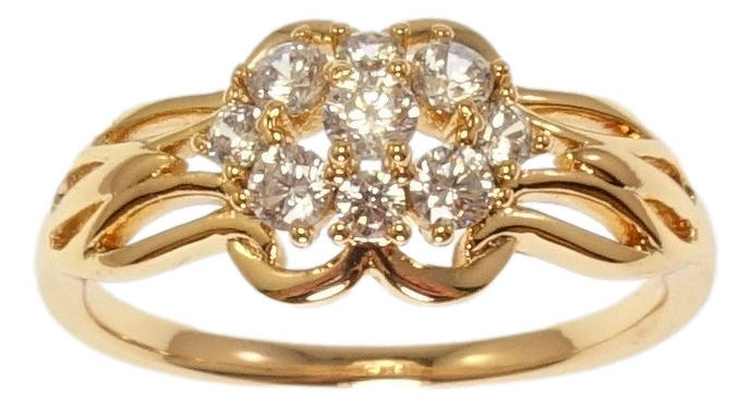 

Кольцо Xuping Позолота 18K "Кристальный цветок" р.16,17,17.5,18.5