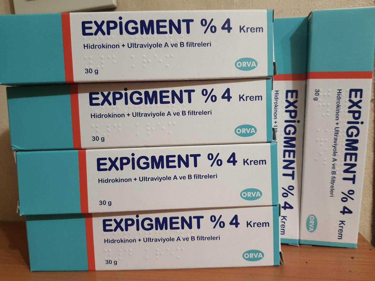 

Крем от пигментный пятен ,Expigment 4%,(Экспигмент)-отбеливающий крем (Турция)