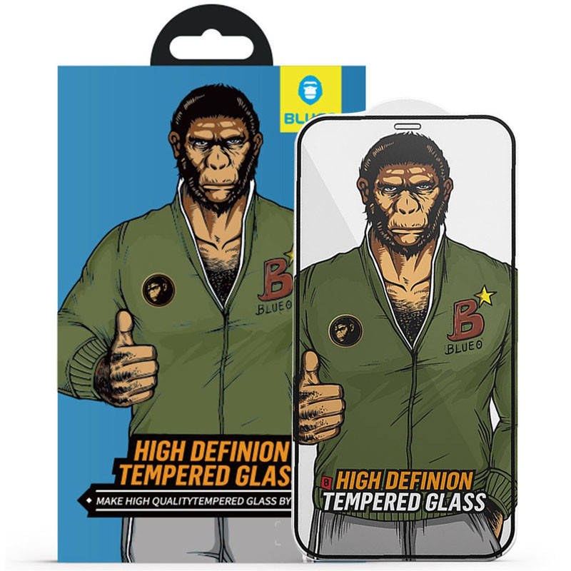 

Защитное 2.5D стекло Blueo Silk Full Cover HD для Apple iPhone 13 Pro / 13 (6.1"), Черный