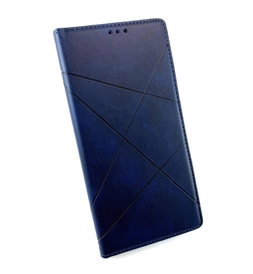 

Чехол для Xiaomi Redmi Note 9S, 9 Pro книжка боковой с подставкой Avantis Business еко-кожа синий