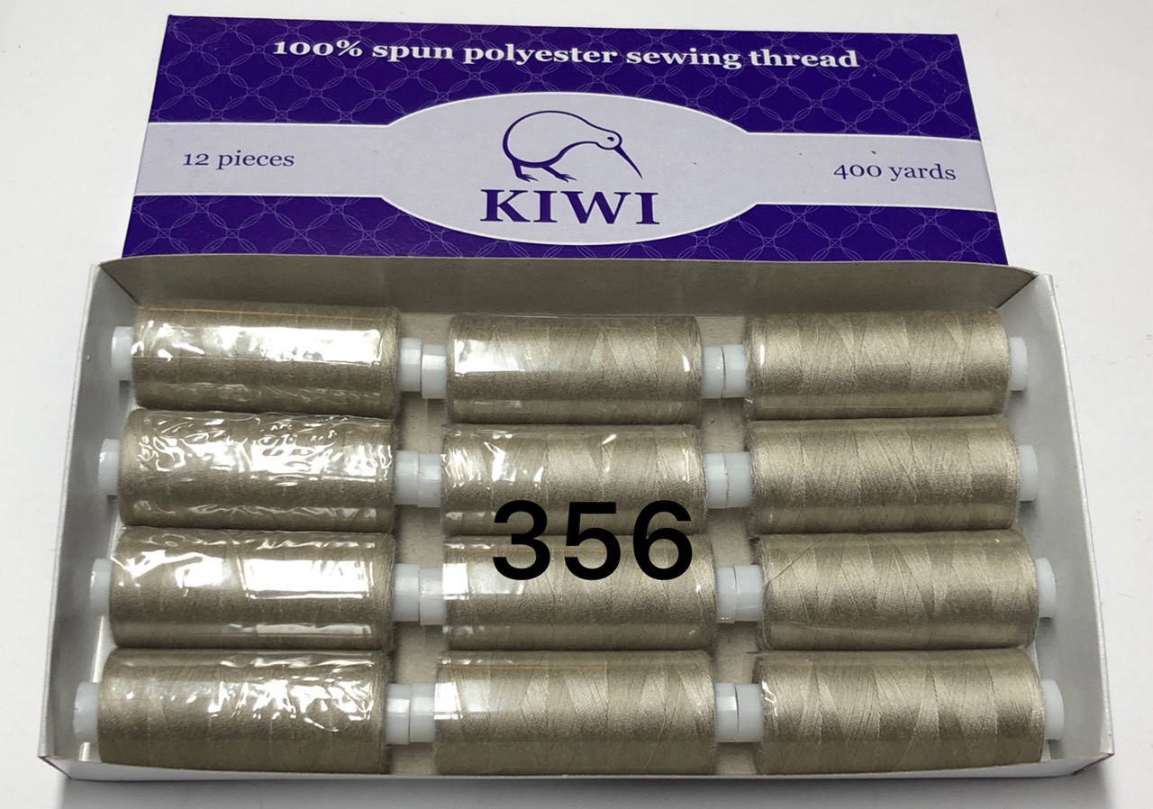 

Швейные нитки 40/2 356тон полиэстер Kiwi Киви 400ярдов