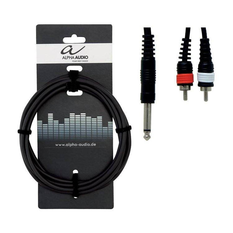 

Кабель Alpha Audio 1stereo jack /2 RCA (тюльпан 1.5м)