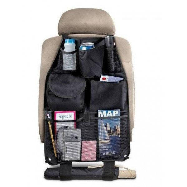 

Органайзер для авто на спинку сидения ESTCAR Back Seat Organizer в уп. 100шт. черный, нейлон, 39x60см,