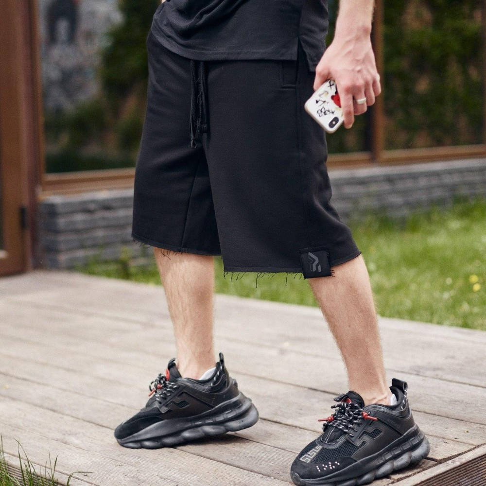 

Шорты мужские трикотажные Пушка Огонь Breet черные, Черный