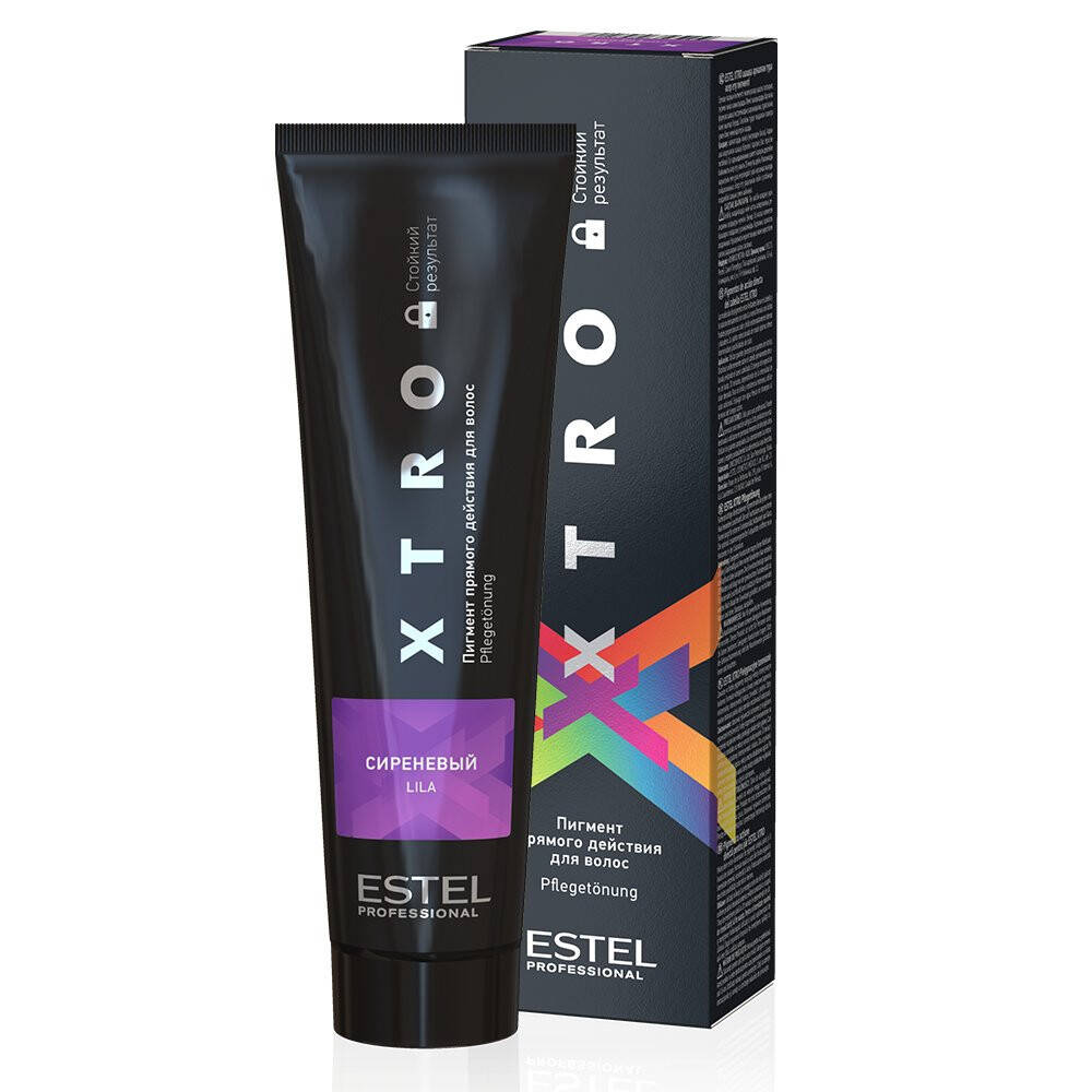 

Пигмент прямого действия для волос Estel Professional XTRO BLACK Сиреневый, 100 мл.