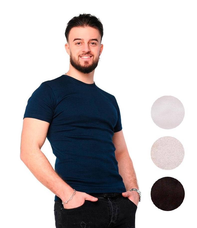 

Футболка мужская с коротким рукавом, с О-образной горловиной, НатаЛюкс (размер 3XL)