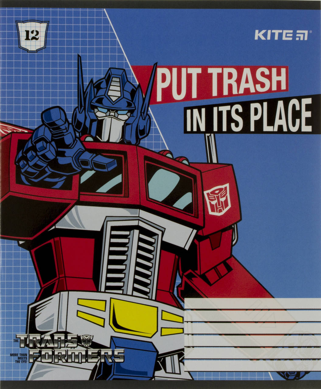

Зошит 12арк. кліт. "Kite" УФ Transformers №TF21-232(20)(560)