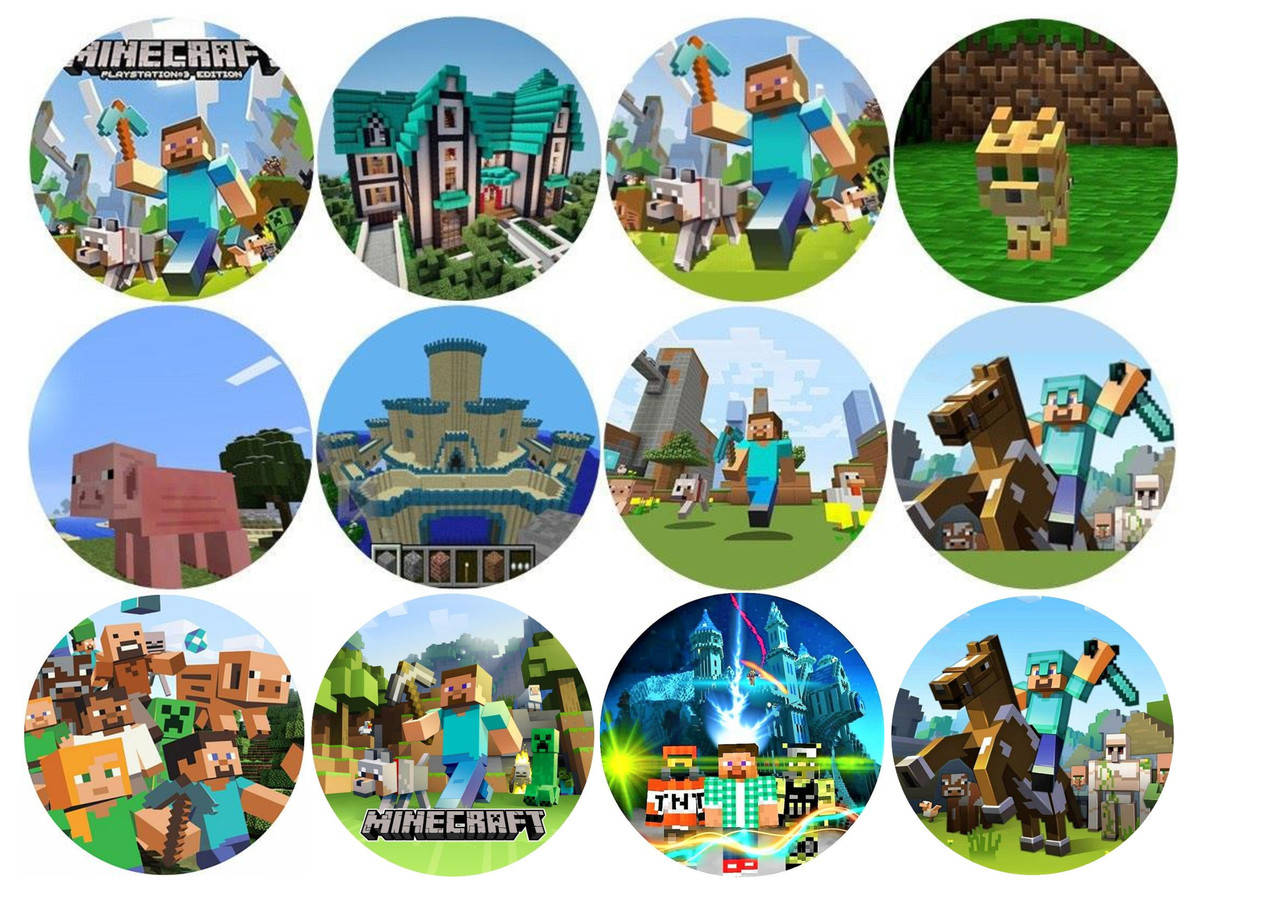 

Вафельная картинка "Майнкрафт" 23