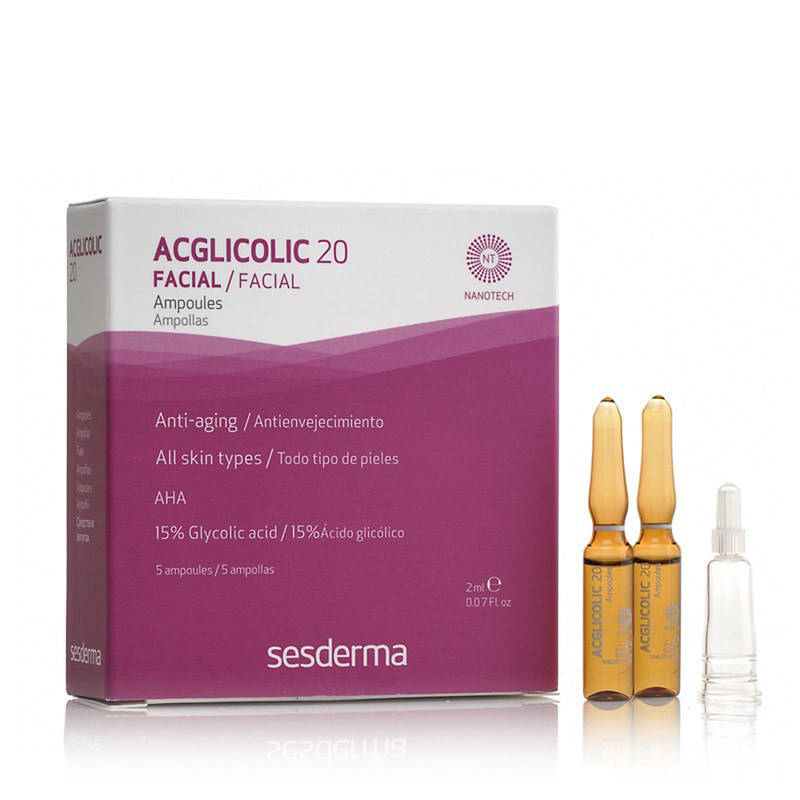 

Омолаживающая сыворотка с гликолевой кислотой SeSDerma Acglicolic 20 Ampoules