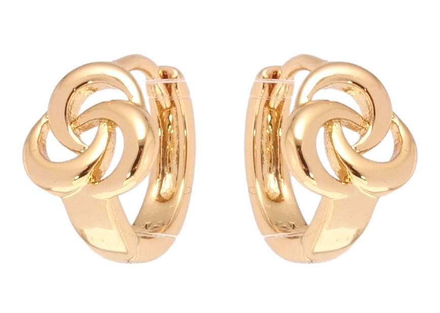 

Серьги детские Xuping Позолота 18K колечки "Цветочки"