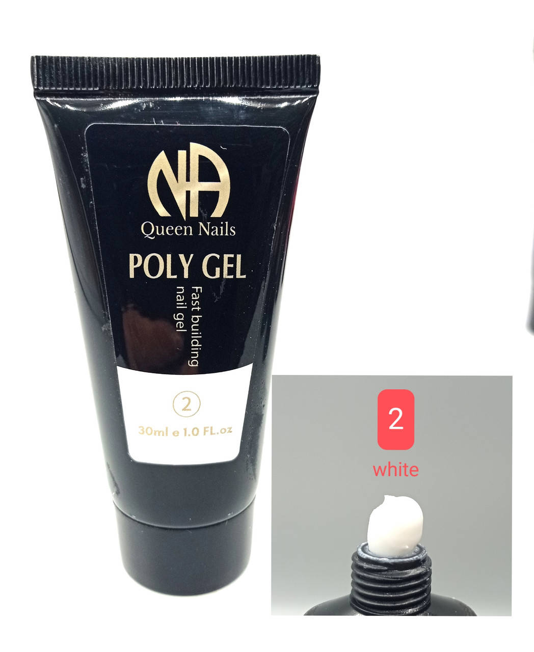 

Acrylic Gel ( рly gel ) NA Queen Nails, 30 мл,NO 2