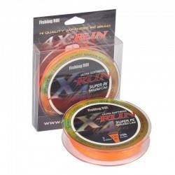 

Шнур плетеный X-Run 4PE orange 0.128 мм 4.54кг 150 метров, Оранжевый