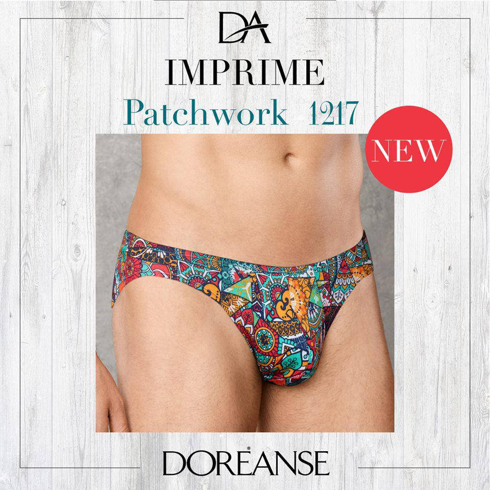 

Мужские трусы слипы Doreanse Patchwork 1217 Заниженная талия, XL