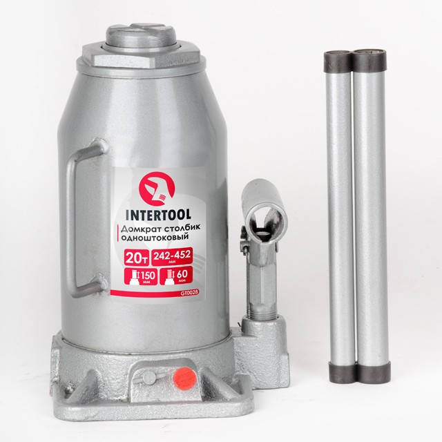 

Домкрат "столбик" одноштоковый Intertool GT0028
