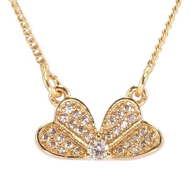 

Подвеска на цепочке Xuping Позолота 18K "Дуэт сердец с цирконием" длина 41.5,43.5,45.5см х 1мм