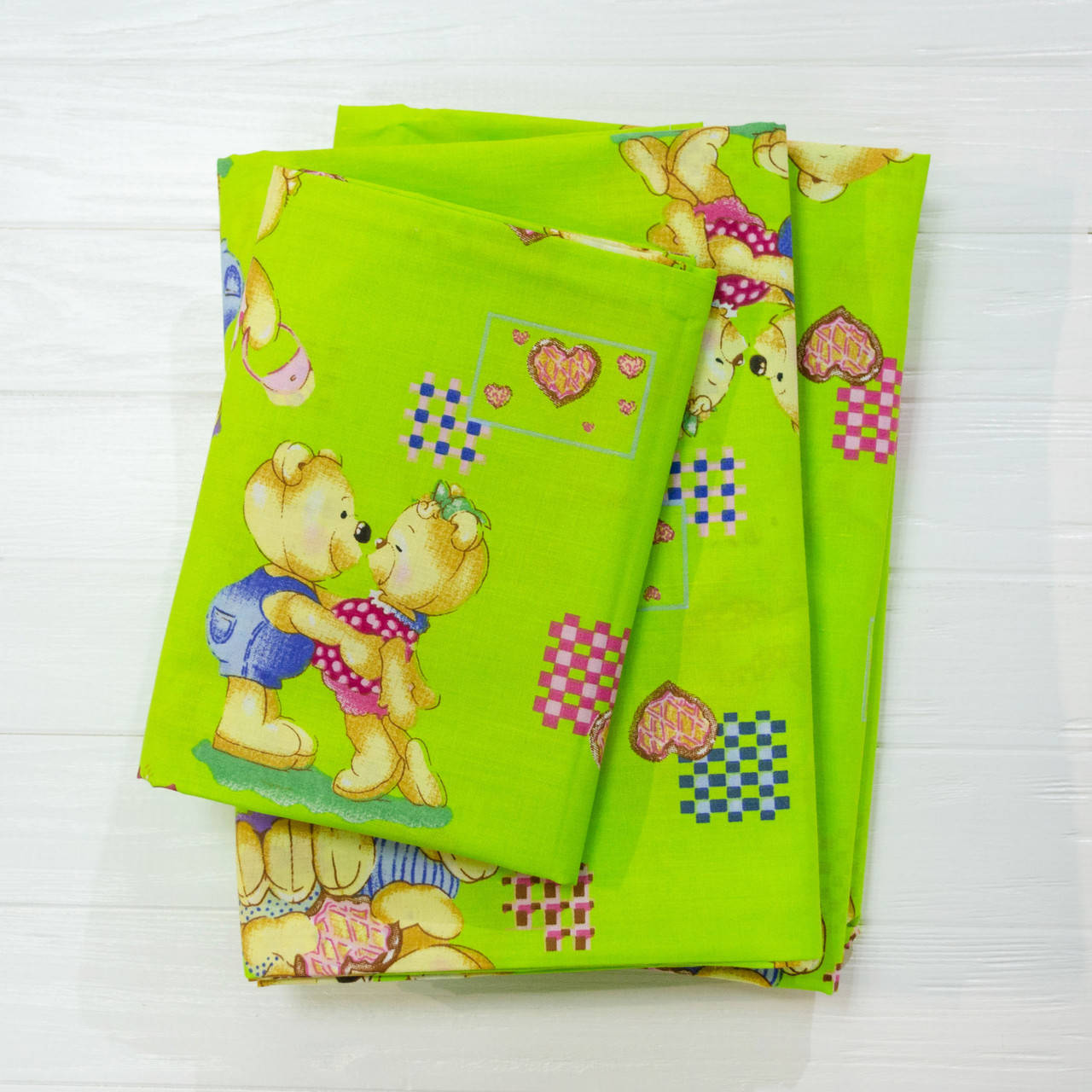 

Детское постельное белье Вилюта для новорожденных ранфорс 4457 зеленый, Зелёный