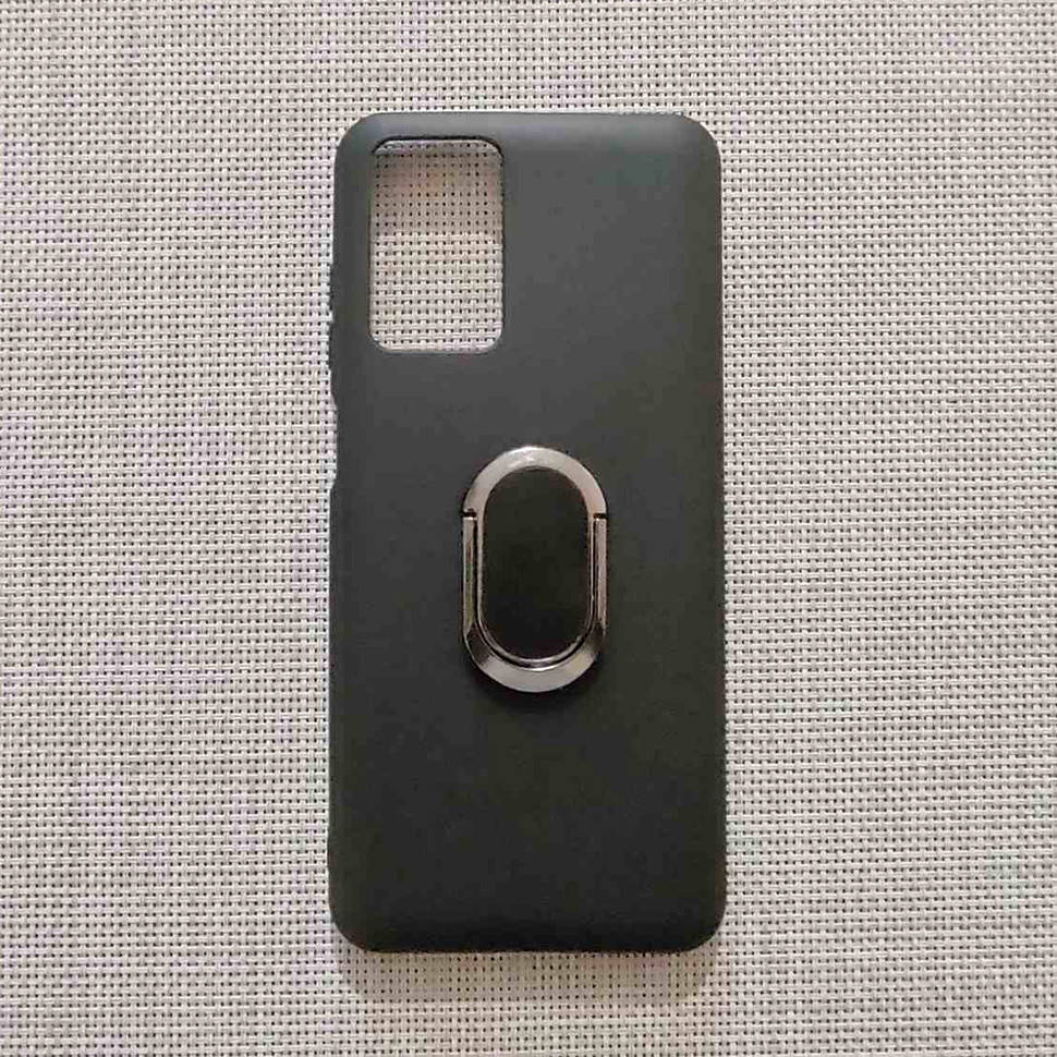 

Чехол Shell Mate с кольцом для ZTE Blade V30 Vita Black, Черный