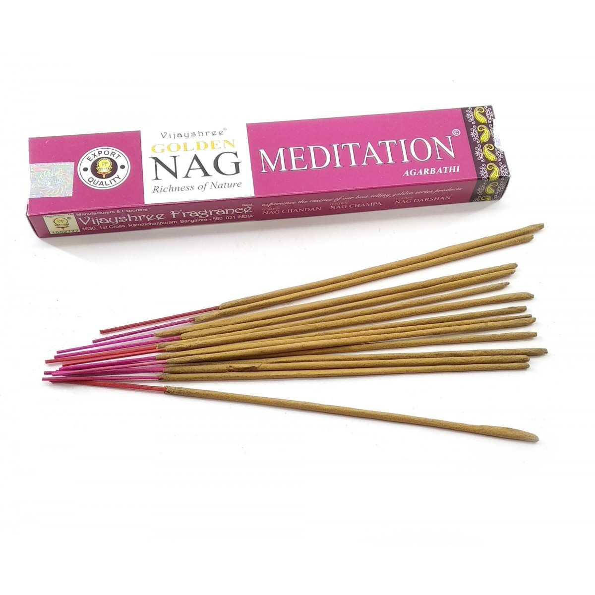 

Аромапалочки Golden Nag Meditation (Медитация)(Vijayshree)(15 гр.)масала благовоние