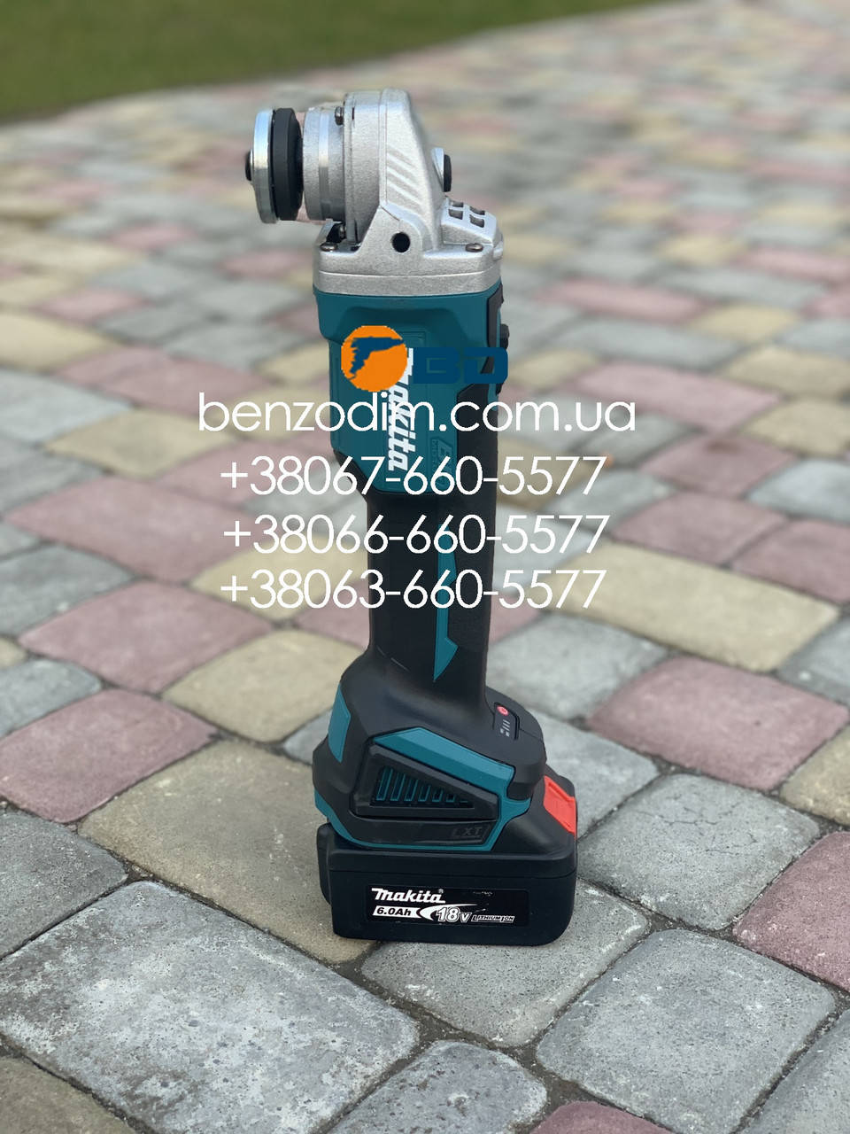 

Болгарка аккумуляторна Makita dga 554 18v 6 a/h