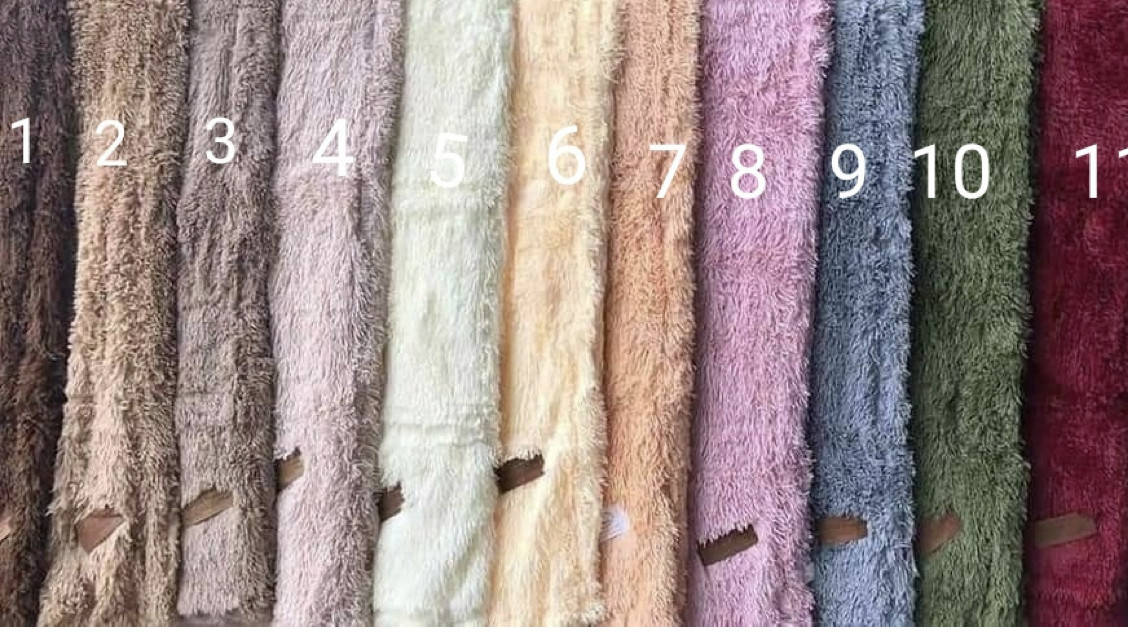 

Меховое покрывало травка Koloco/Бамбуковый плед травка/Покрывало с длинным ворсом, Разные цвета