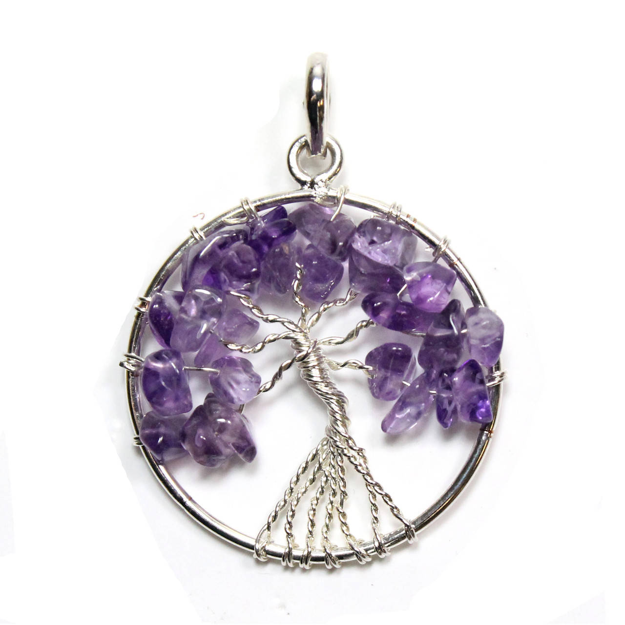 

Подвеска древо жизни аметист