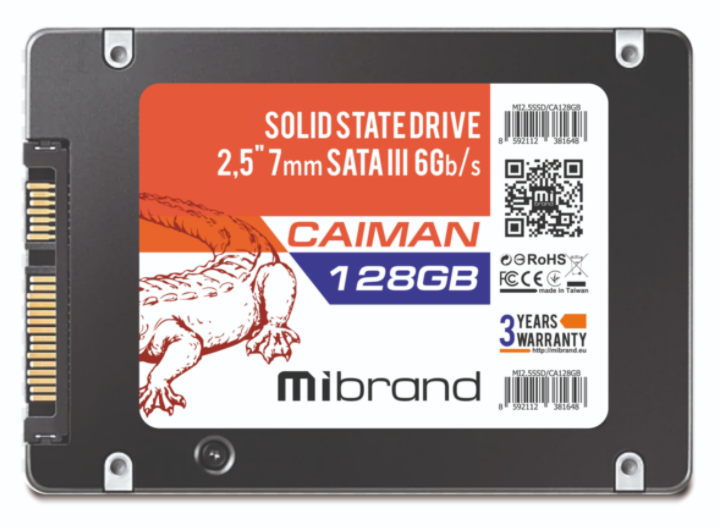 

Sata 2.5" 128Gb Mibrand Caiman Bulk (MI2.5SSD/CA128GB) 120