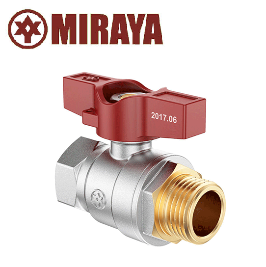 

Кран водяний кульовий Miraya ВЗ 1/2