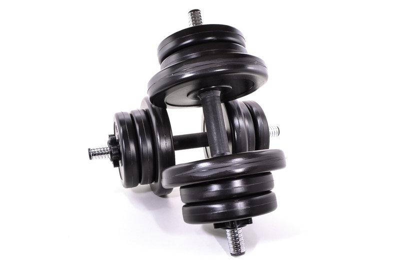 

Разборные гантели 2х11кг SHOPIK, Черный