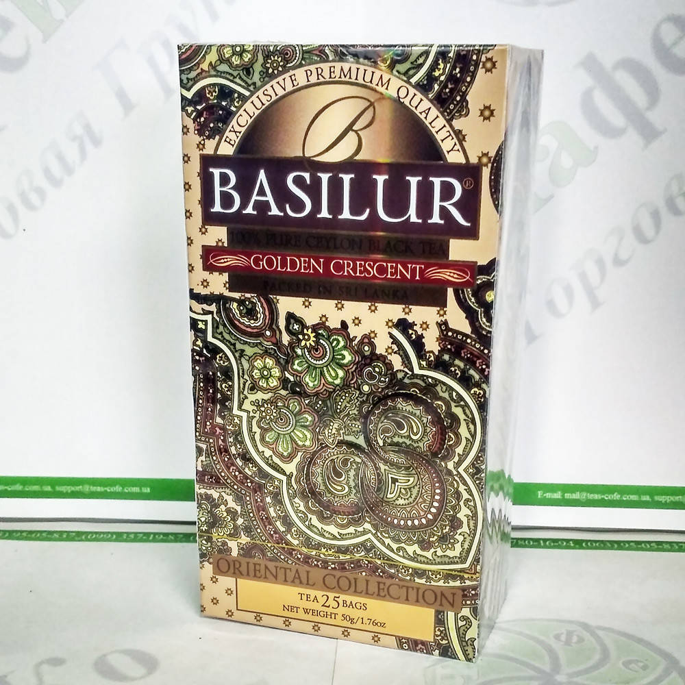 

Чай Basilur Золотой месяц (Восточная коллекция) черн. 25*2г