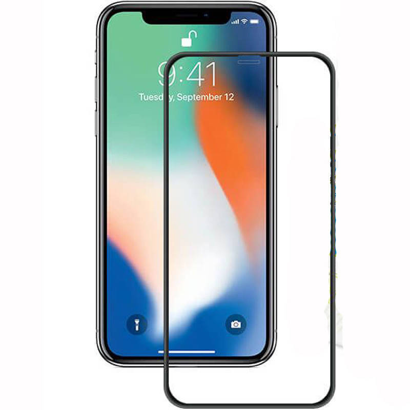 

Защитное стекло iPhone X \ Защитное стекло для телефона iPhone X (полная поклейка на весь экран), Черный