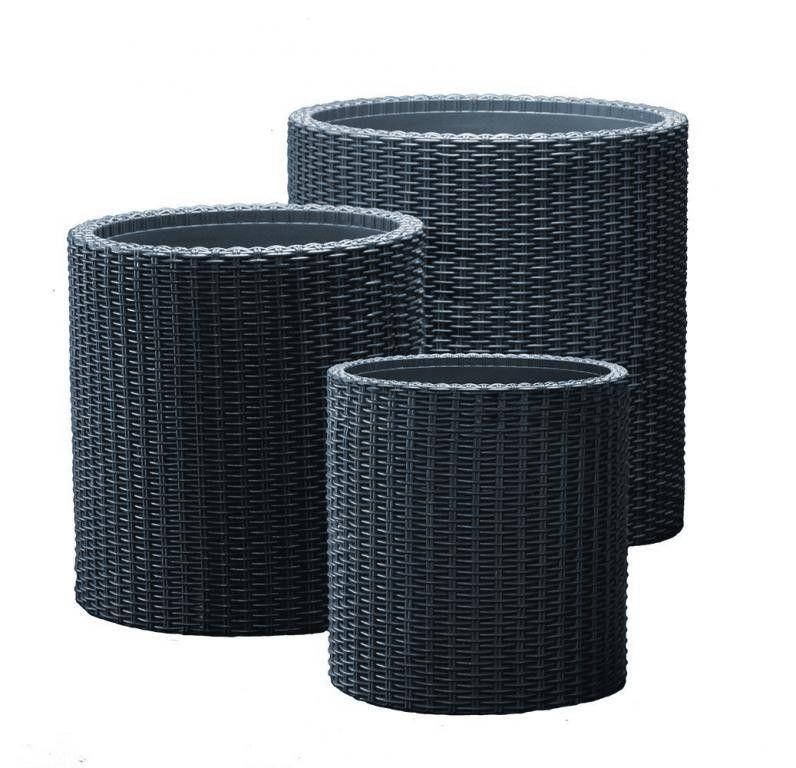 

Комплект кашпо для цветов Cylinder Planters S+M+L антрацит