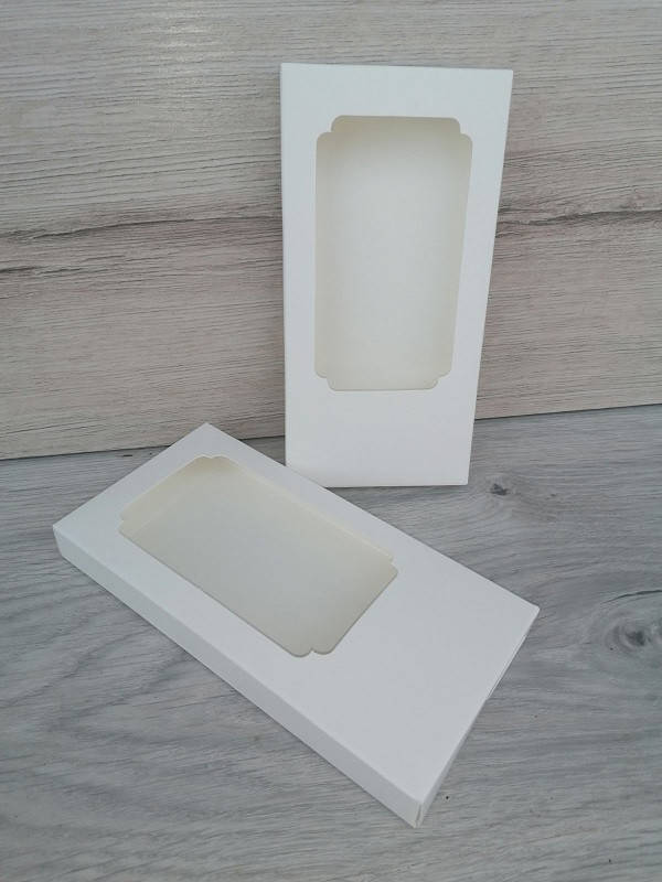 

Коробка для плитки шоколада 160*80*17 белая