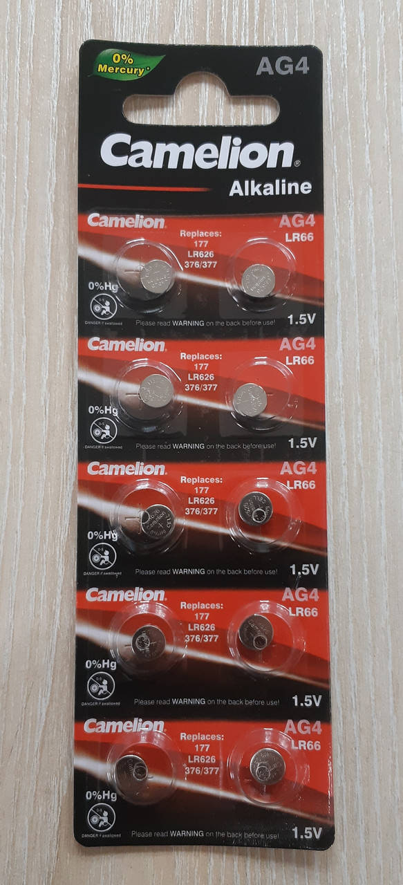 

Батарейки Camelion Alkaline G4/ 377/ LR626 (10шт)