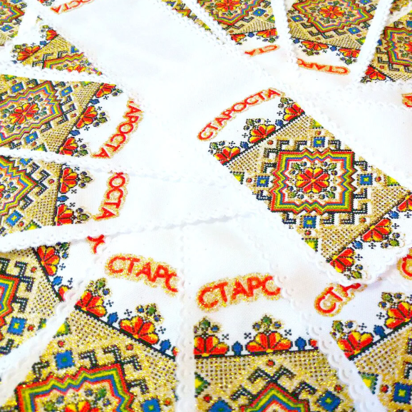 

Хит! Яркий Рушник-мини "Староста" 33х6 см, Значек нарядный, Р-952