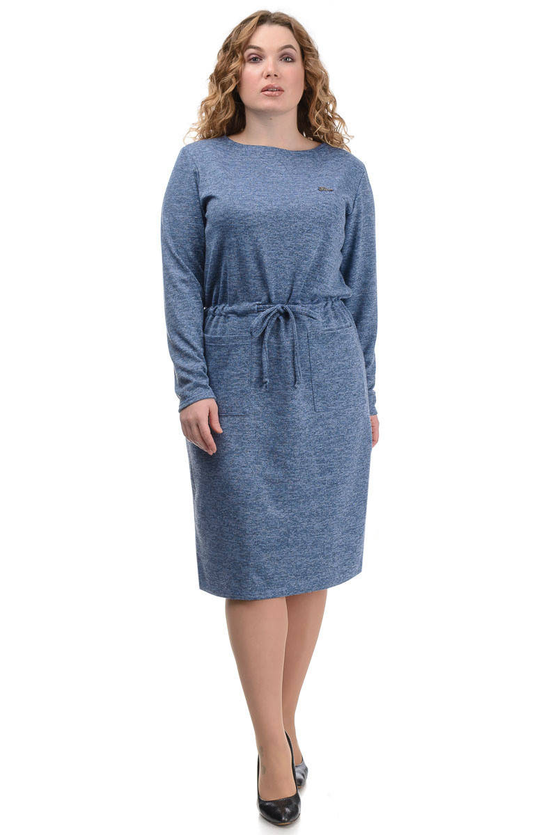 

Трикотажное платье Jessica Lurex (джинсовый), 52