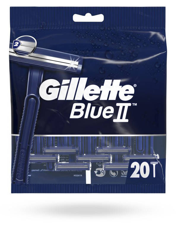 

Одноразовые станки для бритья (Бритвы) Gillette Blue 2 20 шт, Синий