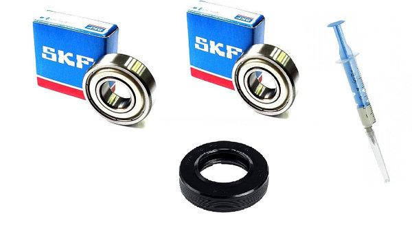 

Комплект подшипников SKF 205/206 и сальник 35*62*8,5/10,5 и смазка для стиральной машины Hansa