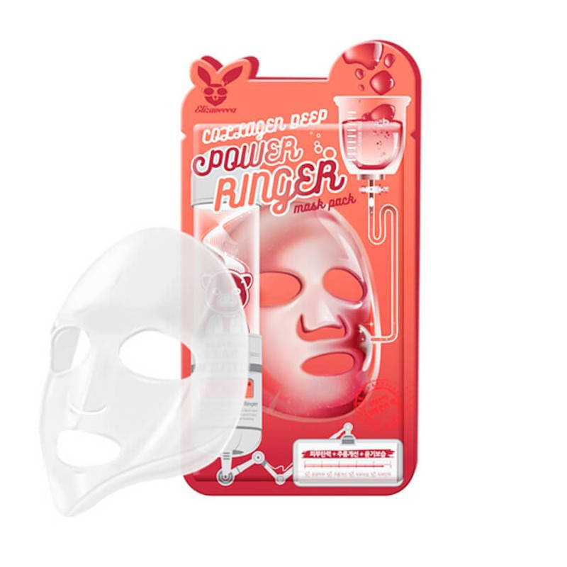 

Омолаживающая тканевая маска для лица с коллагеном ELIZAVECCA COLLAGEN DEEP POWER RINGER MASK PACK