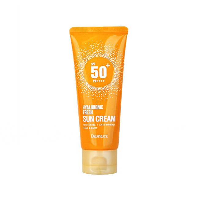 

Солнцезащитный крем с гиалуроновой кислотой Deoproce Hyaluronic Fresh Sun Cream SPF50+ PA++++, 60g