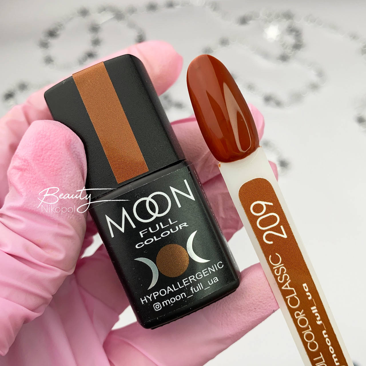 

Гель-лак MOON FULL №209 охра, 8мл.