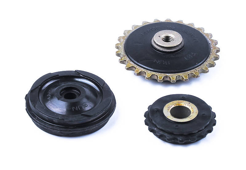 

Звездочки успокоителя цепи двигателя ГРМ на мопед Альфа