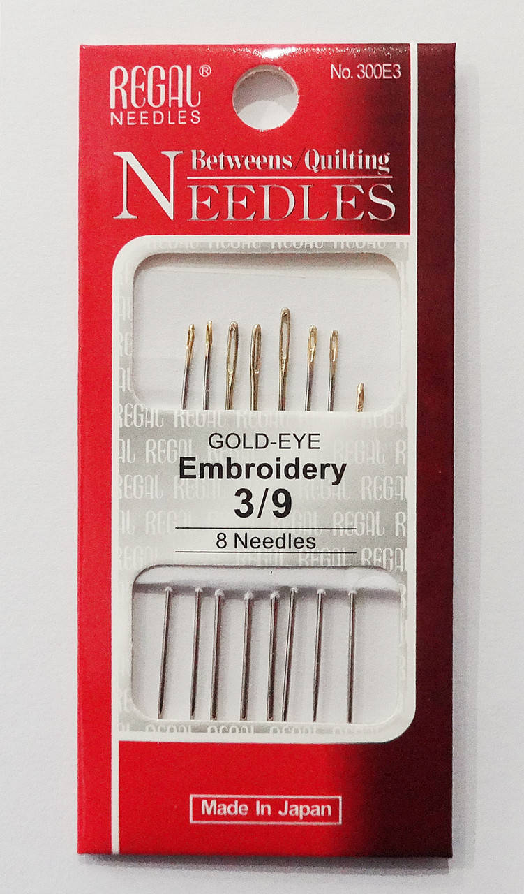 

Иглы для ручного шитья Regal Gold-Eye №3/9 (8 шт)