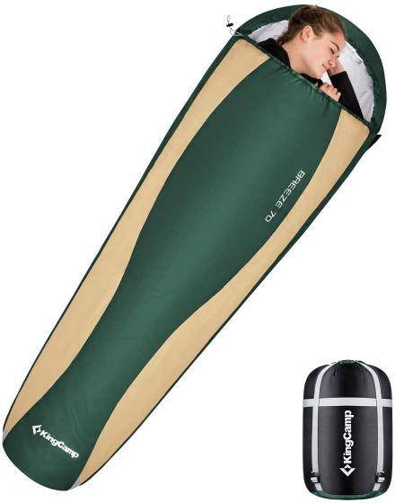 

Спальный мешок KingCamp BREEZE 70(KS2020) L DARKGREEN