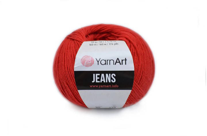 

YarnArt Jeans, Красный №90