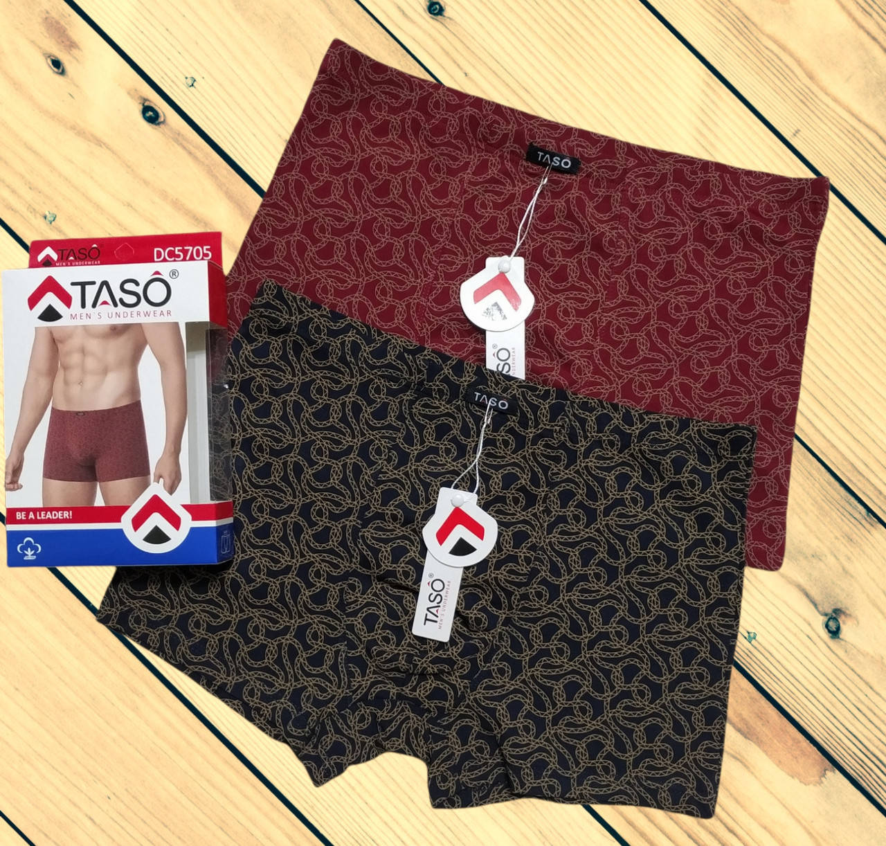 

Мужские боксеры Taso (хлопковые, 2шт. в упаковке, размеры 3XL), Разные цвета