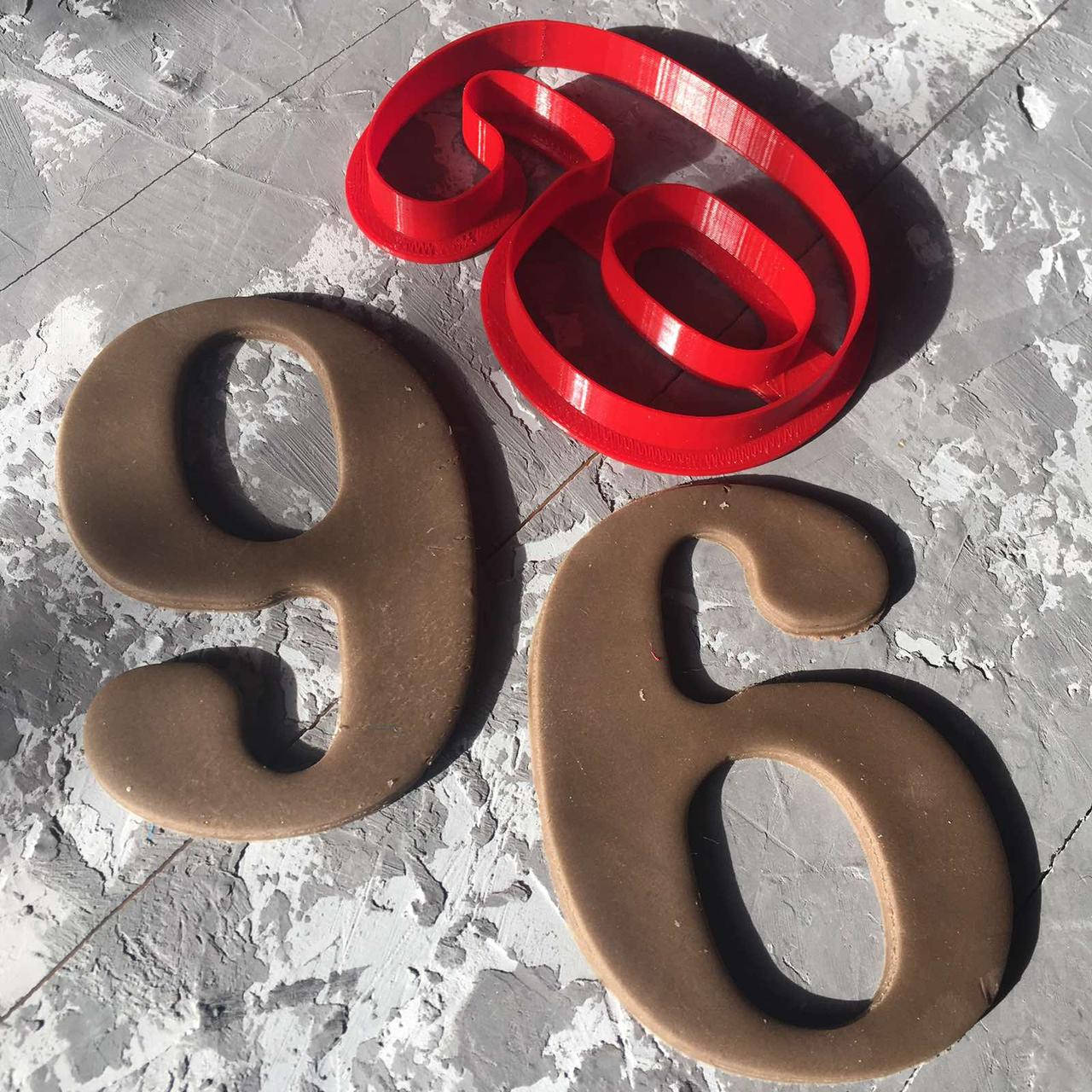 

Вирубка для пряників "Цифра 6 - 9" / Вырубка - формочка для пряников