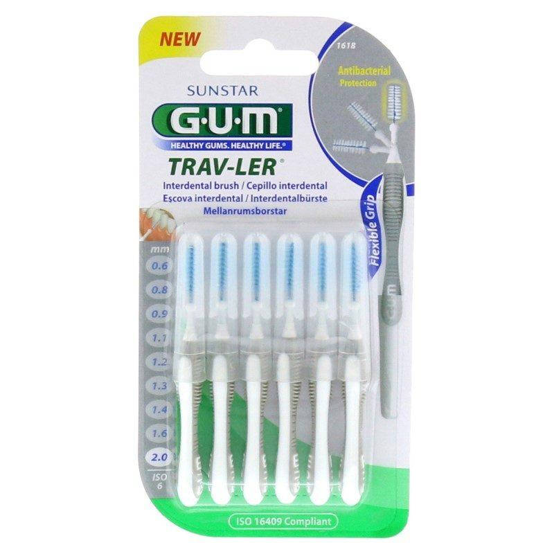 

Межзубные щетки GUM TravLer 2.0 мм