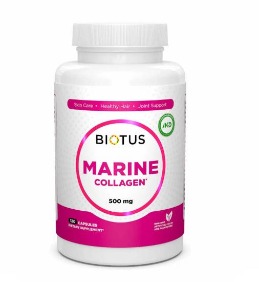 

Морской коллаген, Marine Collagen, Biotus, 120 капсул (BIO-530869)